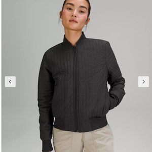 Lululemon Non-Stop Cotton Bomber Jacket - REVERSIBLE!!! - Taupe - 6